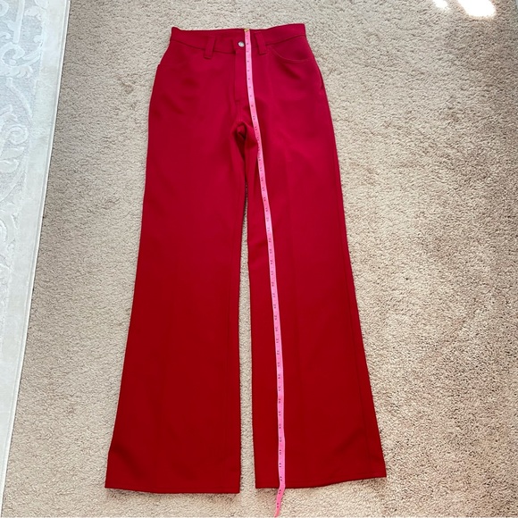 Vintage Levis for Gals Sta-Prest Big E White Tab RARE Retro 60s 70s Flared Pants - Picture 14 of 16